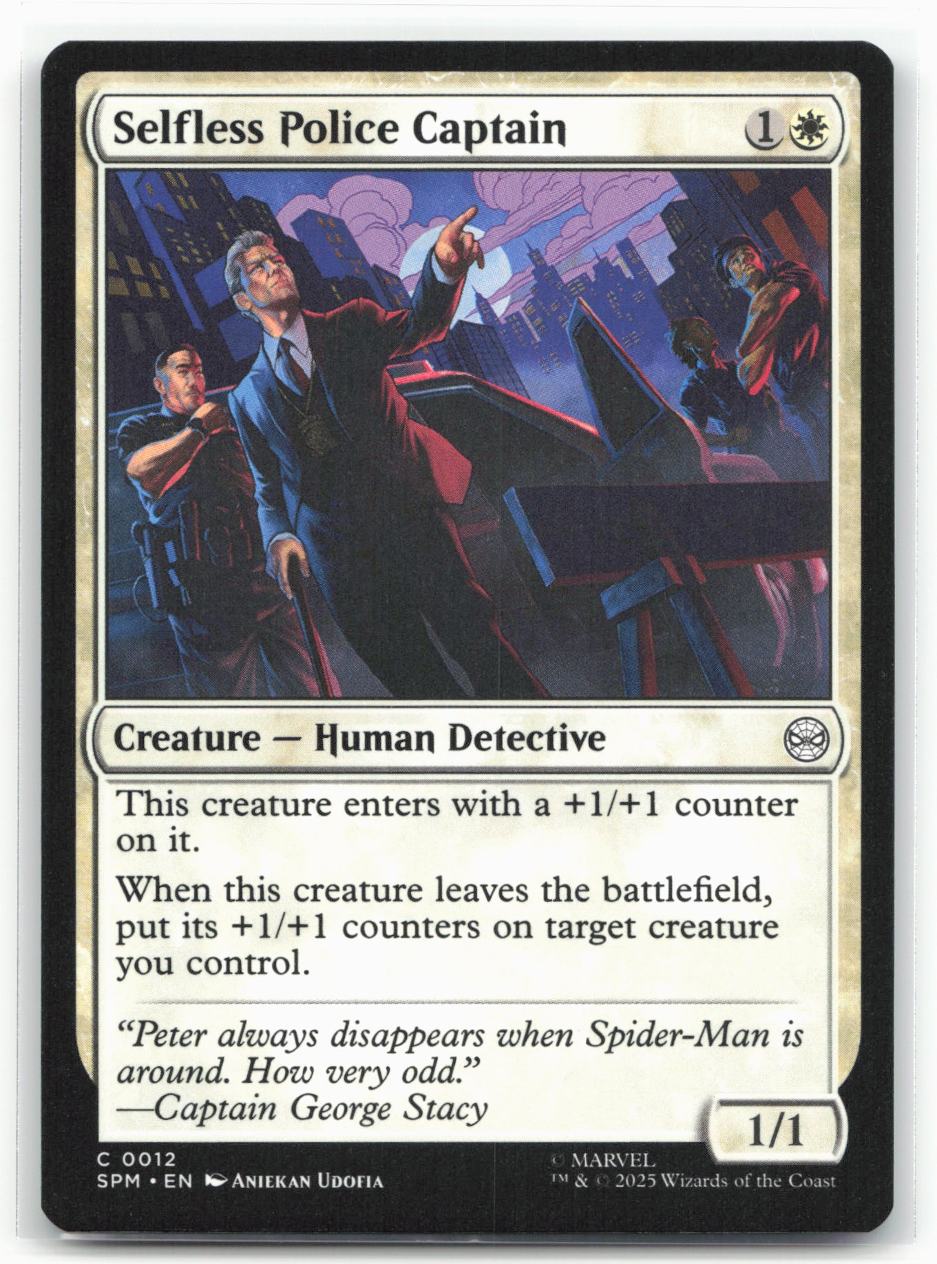 Marvel's Spider-Man #12 Selfless Police Captain