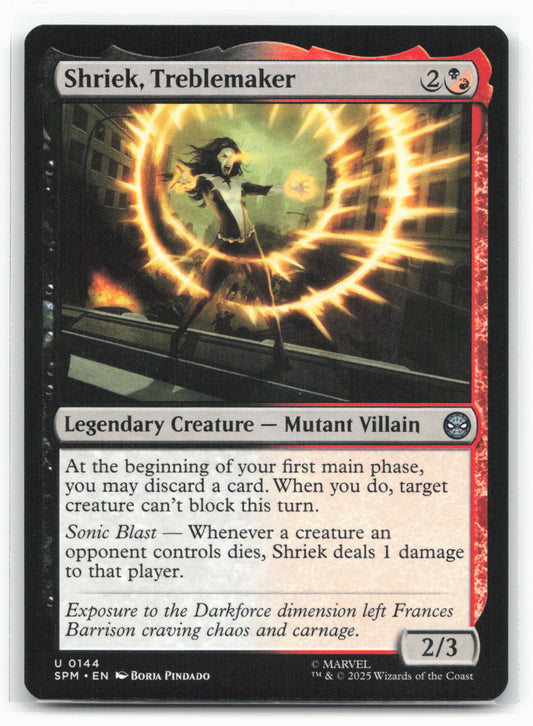 Marvel's Spider-Man #144 Shriek, Treblemaker