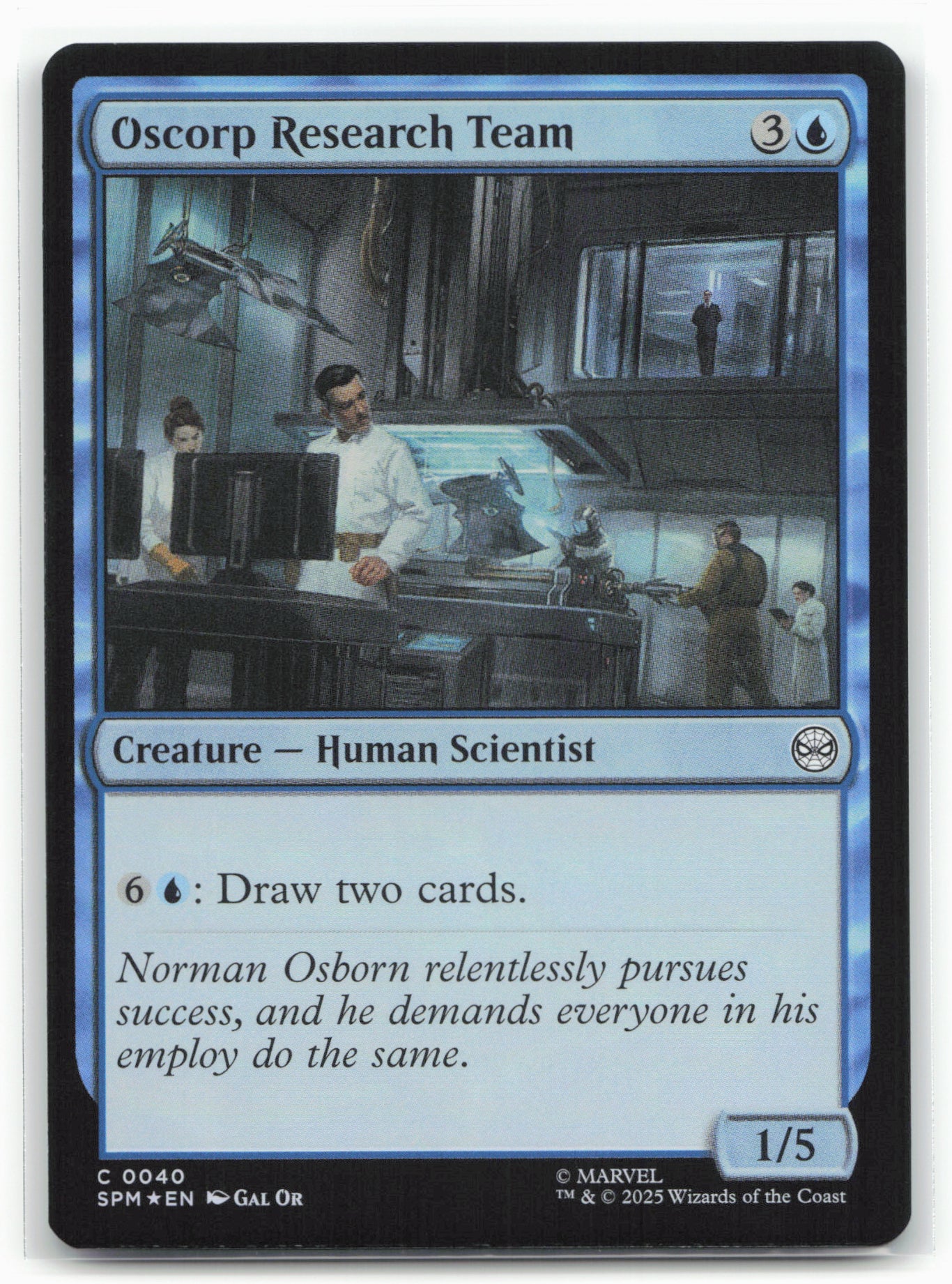 Marvel's Spider-Man #40 Oscorp Research Team Foil