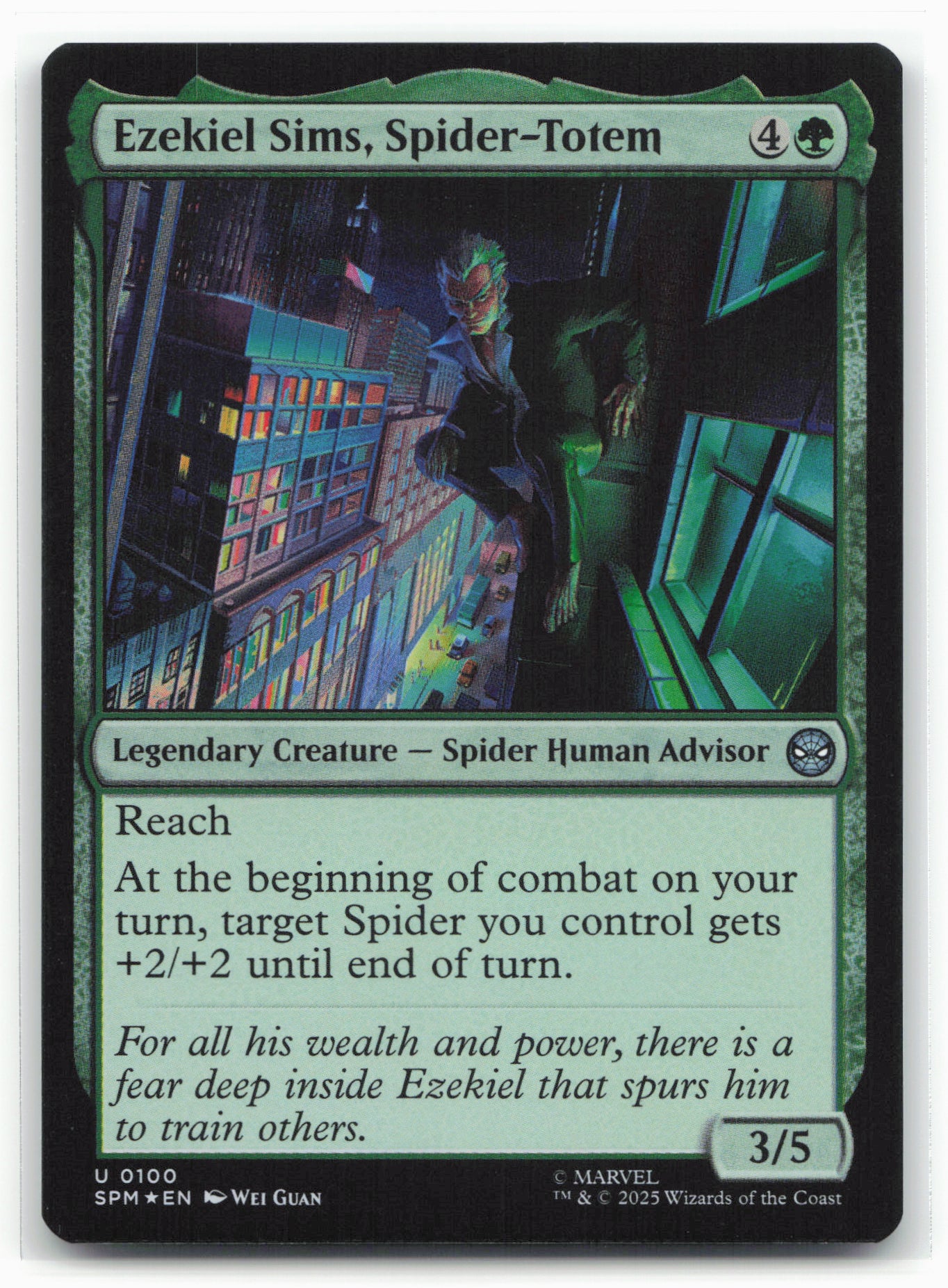 Marvel's Spider-Man #100 Ezekiel Sims, Spider-Totem