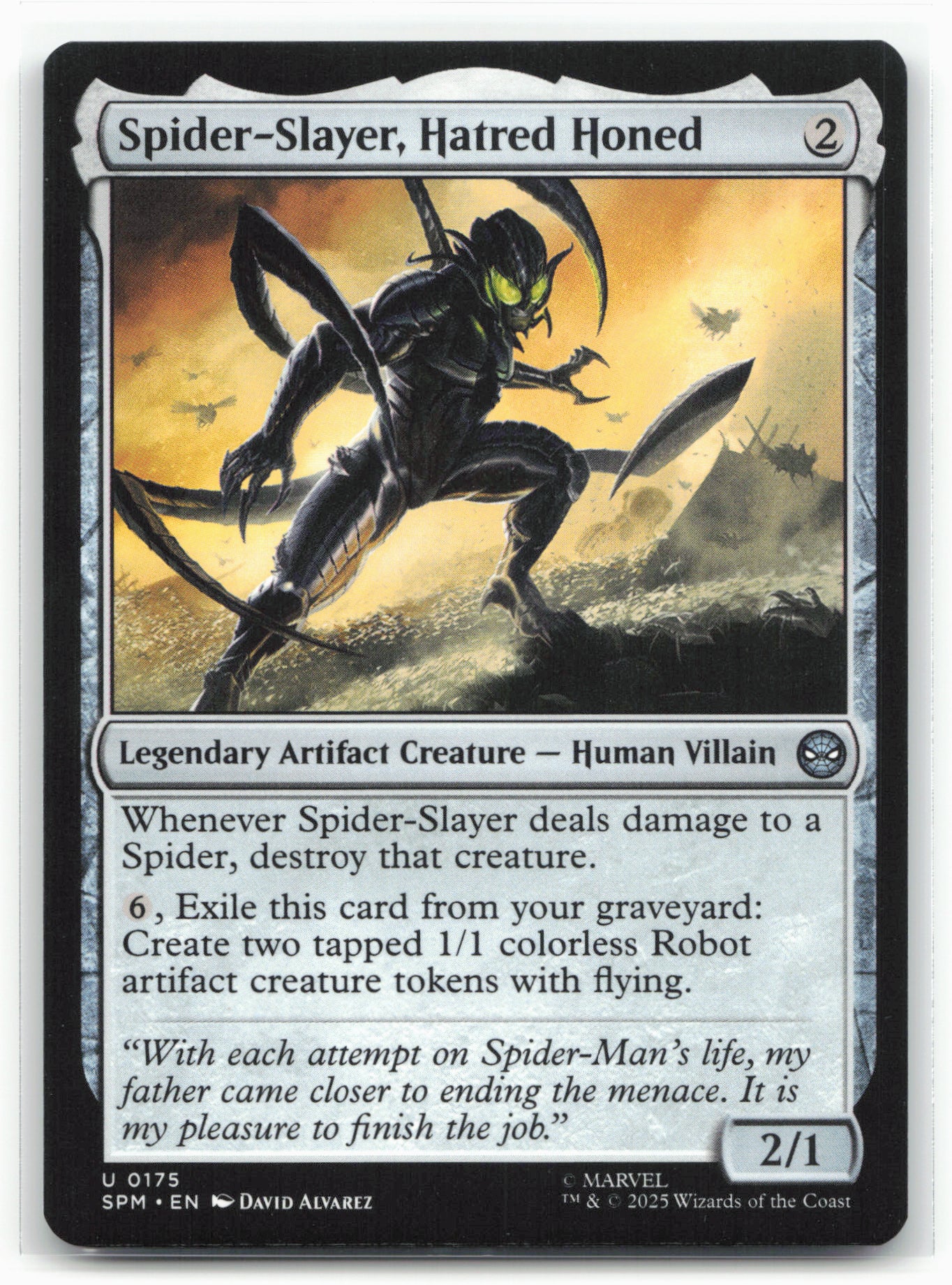 Marvel's Spider-Man #175 Spider-Slayer, Hatred Honed