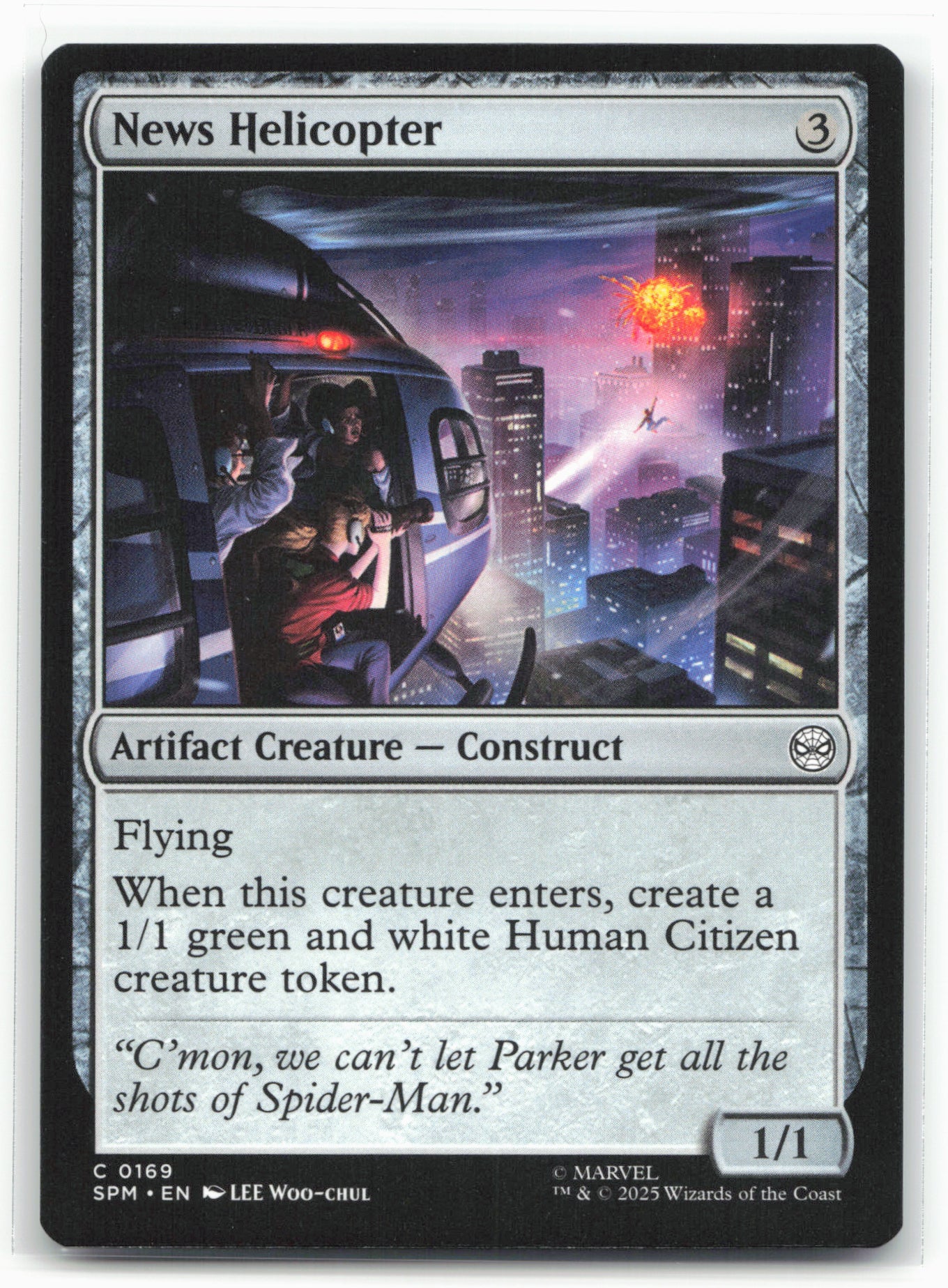 Marvel's Spider-Man #169 News Helicopter