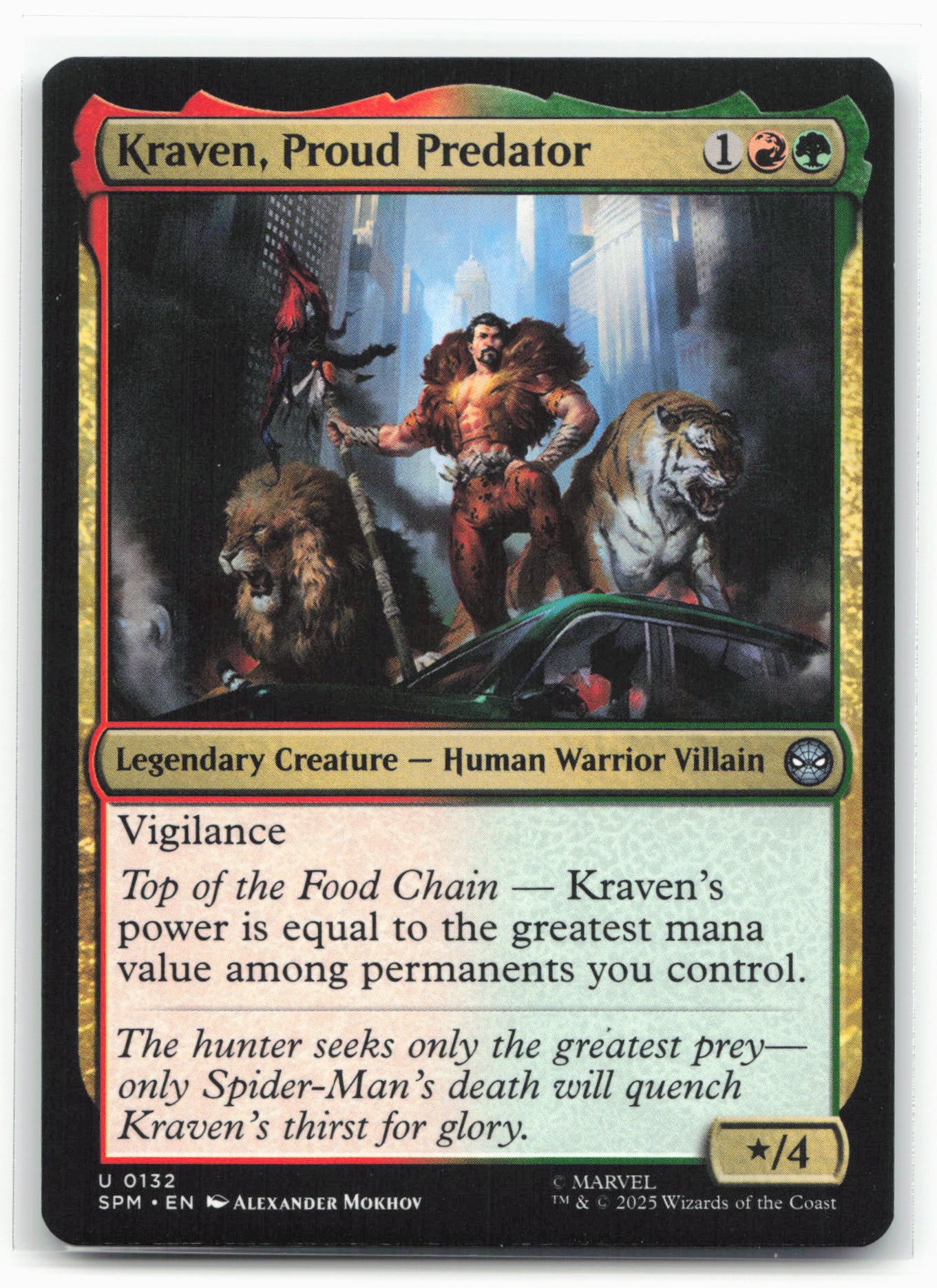 Marvel's Spider-Man #132 Kraven, Proud Predator