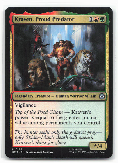 Marvel's Spider-Man #132 Kraven, Proud Predator