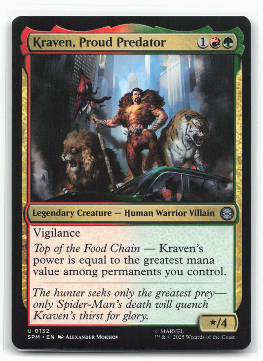 Marvel's Spider-Man #132 Kraven, Proud Predator