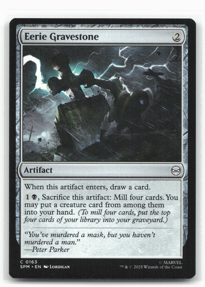 Marvel's Spider-Man #163 Eerie Gravestone