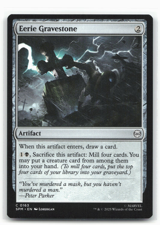 Marvel's Spider-Man #163 Eerie Gravestone