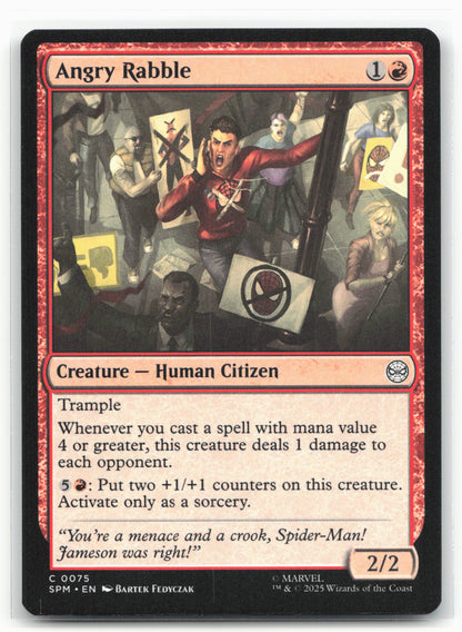 Marvel's Spider-Man #75 Angry Rabble