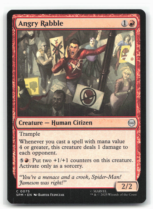 Marvel's Spider-Man #75 Angry Rabble