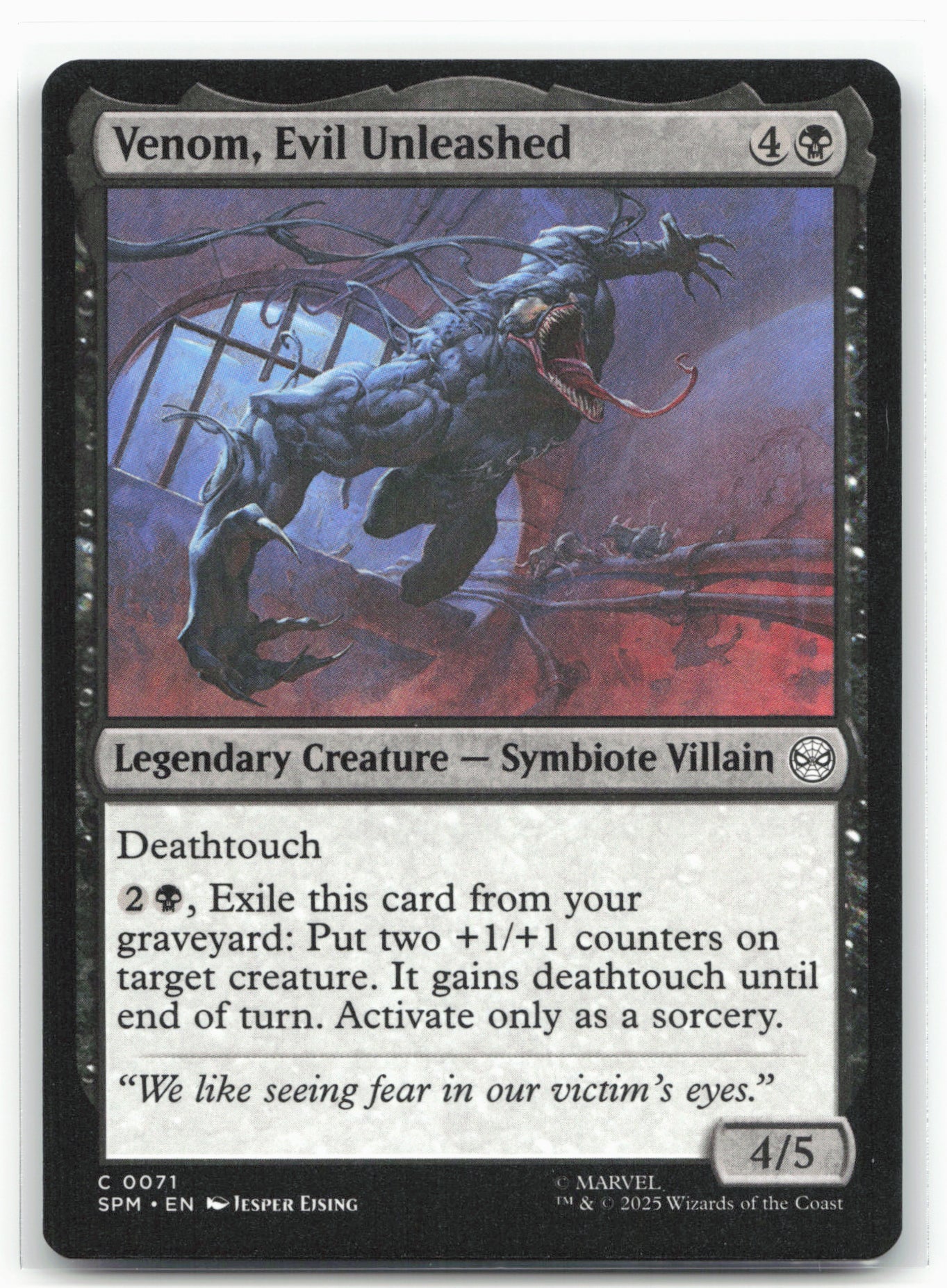 Marvel's Spider-Man #71 Venom, Evil Unleashed