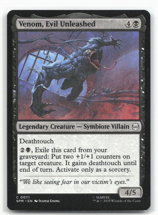 Marvel's Spider-Man #71 Venom, Evil Unleashed