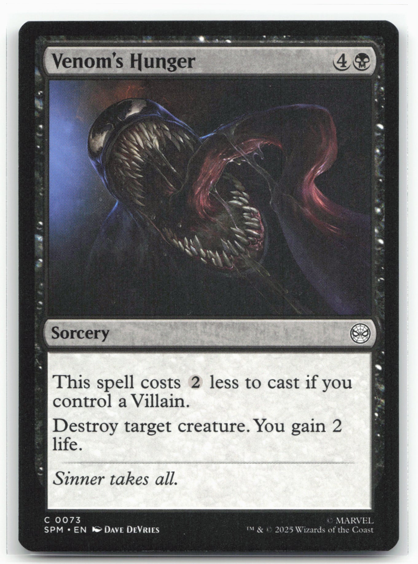 Marvel's Spider-Man #73 Venom's Hunger