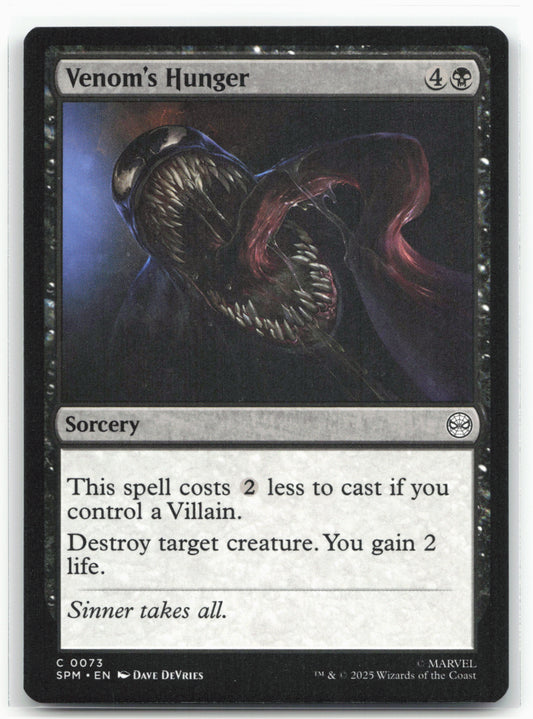 Marvel's Spider-Man #73 Venom's Hunger