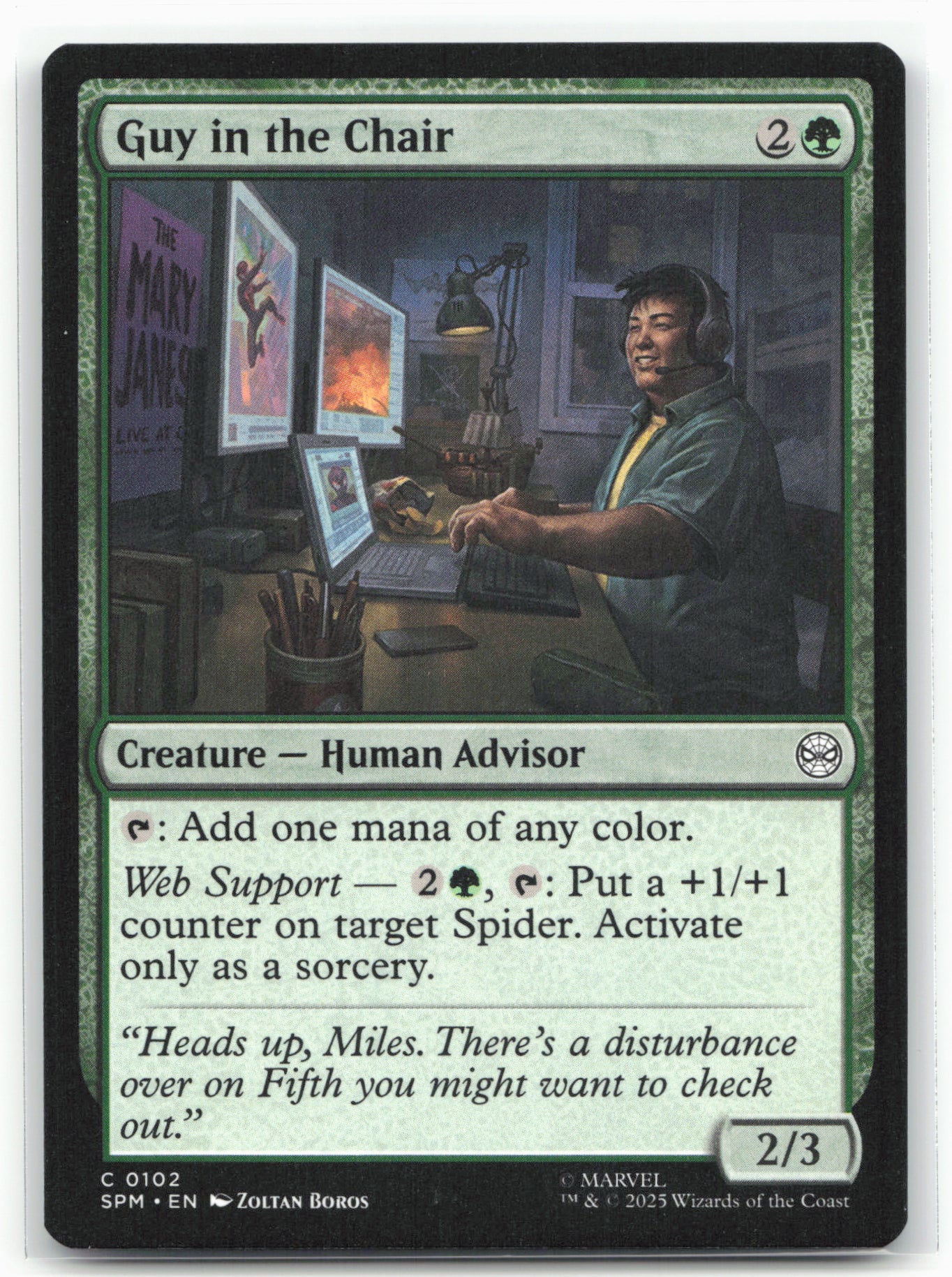 Marvel's Spider-Man #102 Guy in the Chair