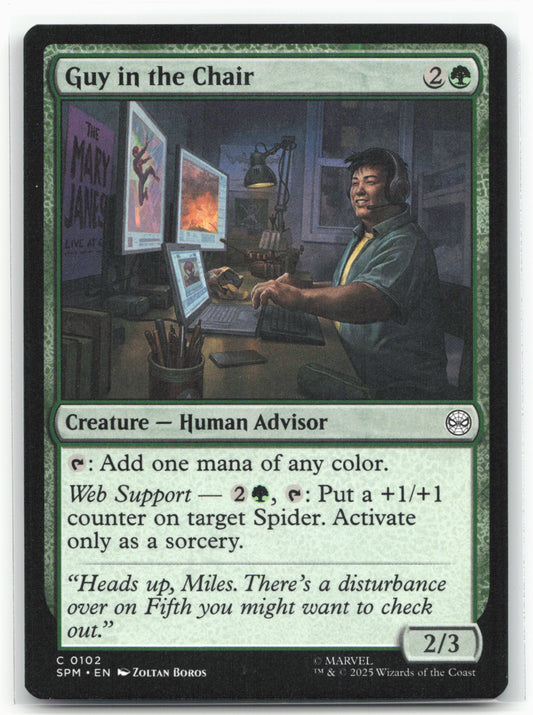 Marvel's Spider-Man #102 Guy in the Chair