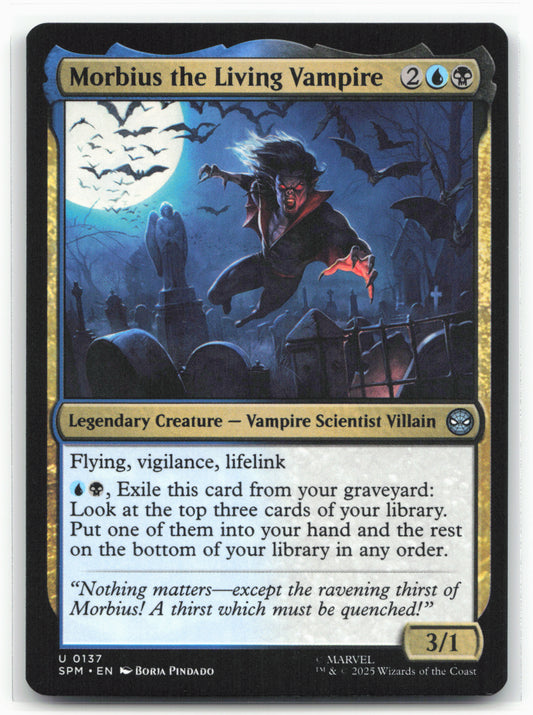 Marvel's Spider-Man #137 Morbius the Living Vampire