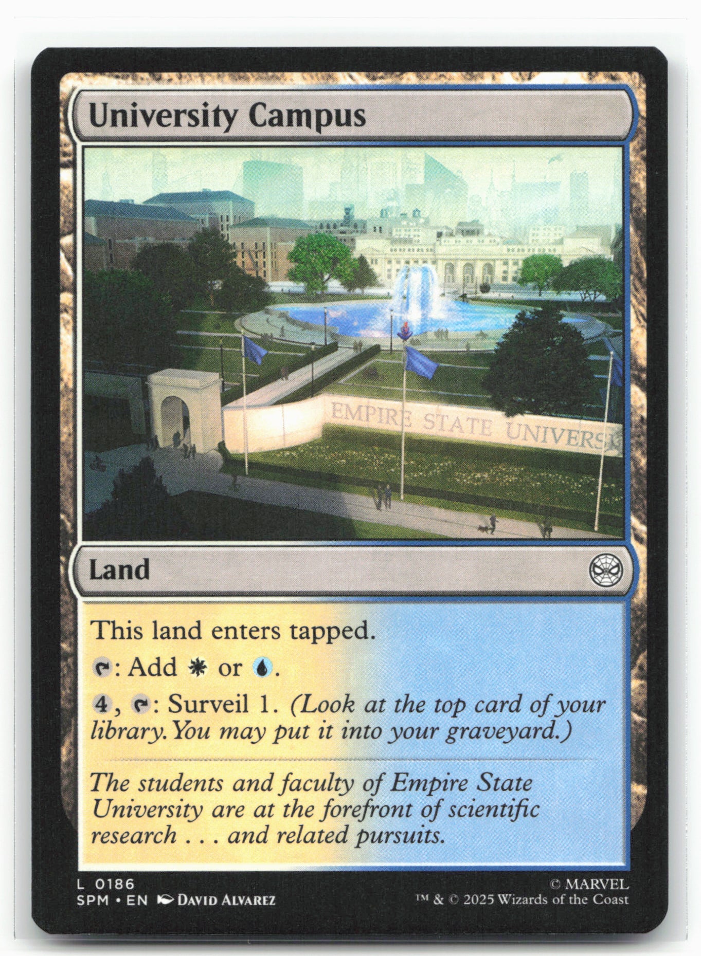 Marvel's Spider-Man #186 University Campus