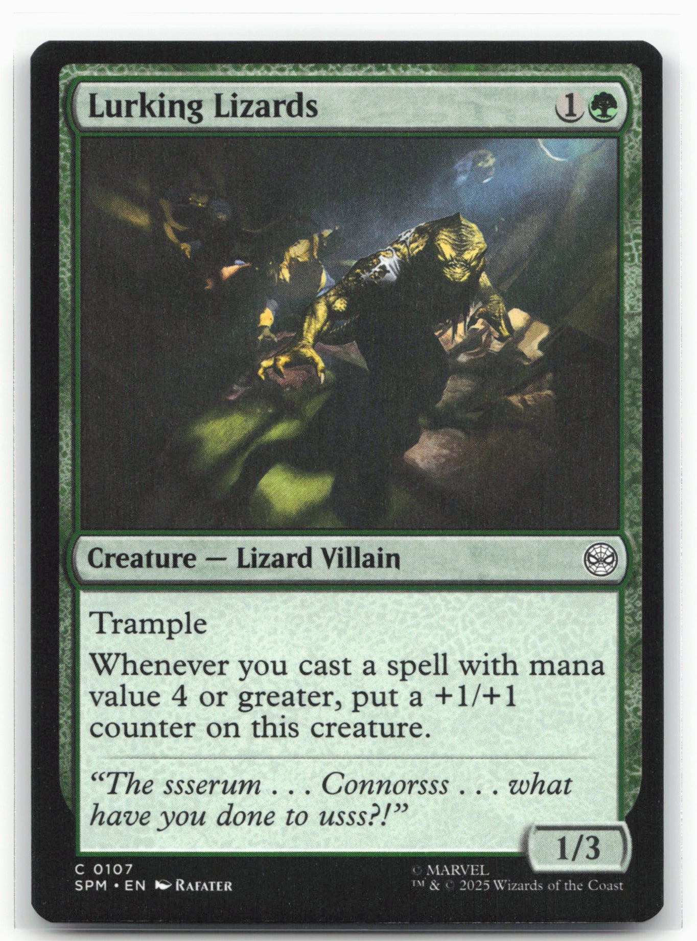 Marvel's Spider-Man #107 Lurking Lizards