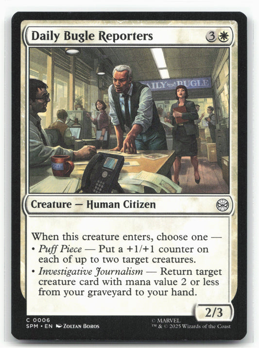 Marvel's Spider-Man #6 Daily Bugle Reporters