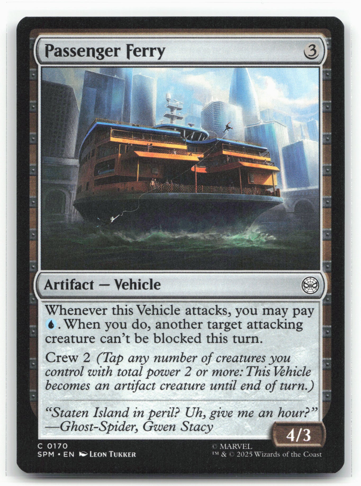 Marvel's Spider-Man #170 Passenger Ferry