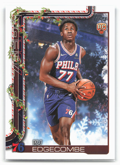 2025-26 Topps Holiday #H163 VJ Edgecombe