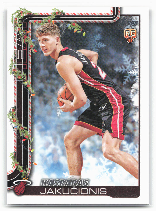 2025-26 Topps Holiday #H180 Kasparas Jakučionis