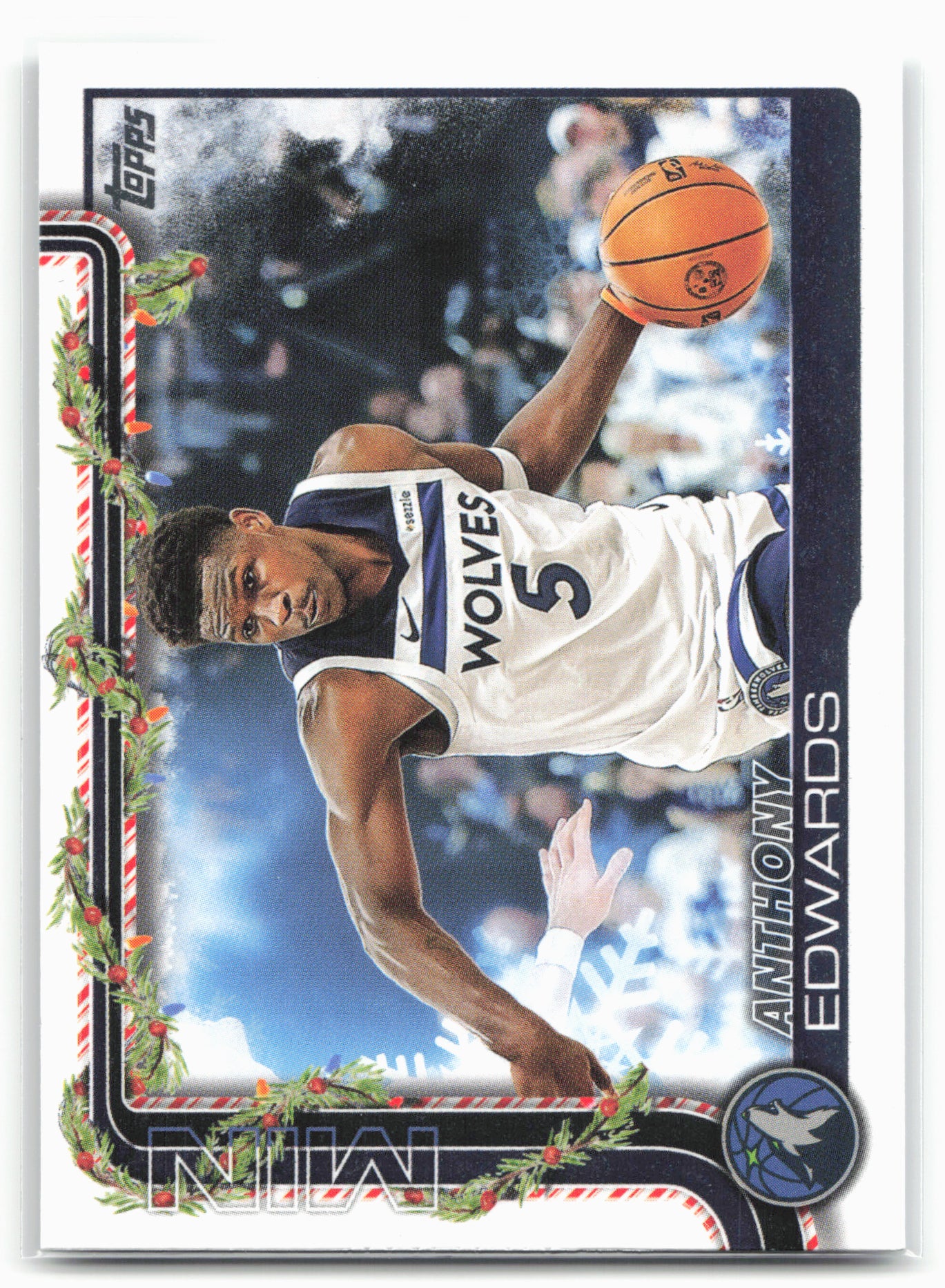 2025-26 Topps Holiday #H84 Anthony Edwards