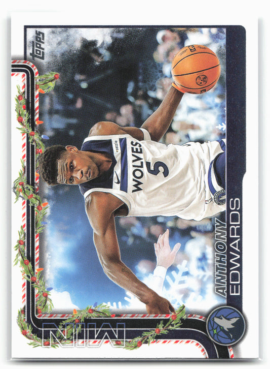 2025-26 Topps Holiday #H84 Anthony Edwards