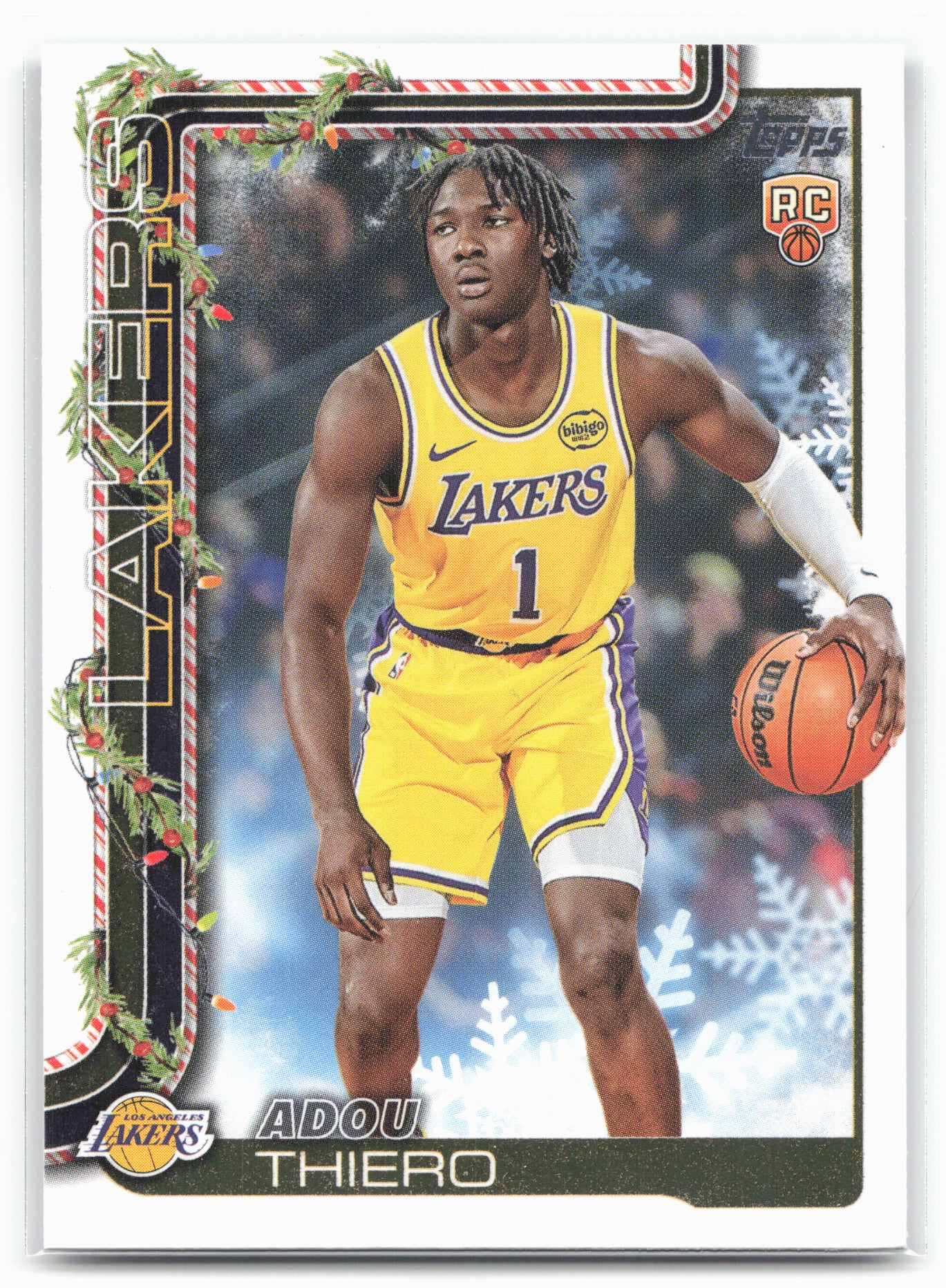 2025-26 Topps Holiday #H196 Adou Thiero