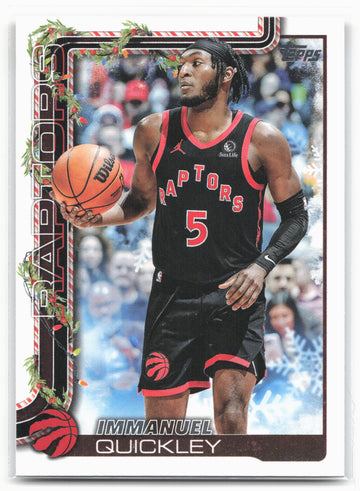 2025-26 Topps Holiday #H26 Immanuel Quickley