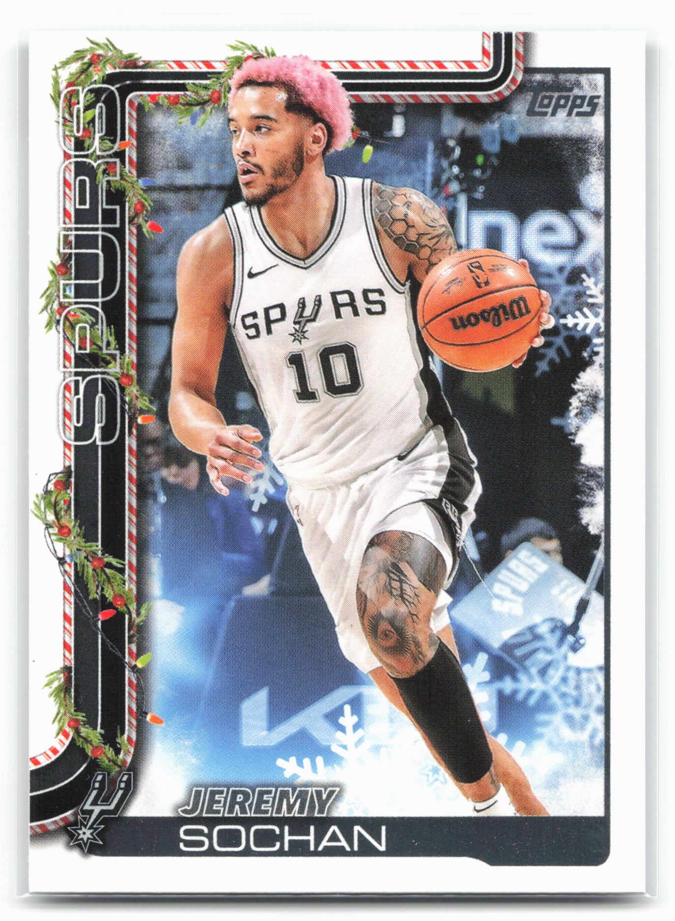 2025-26 Topps Holiday #H160 Jeremy Sochan