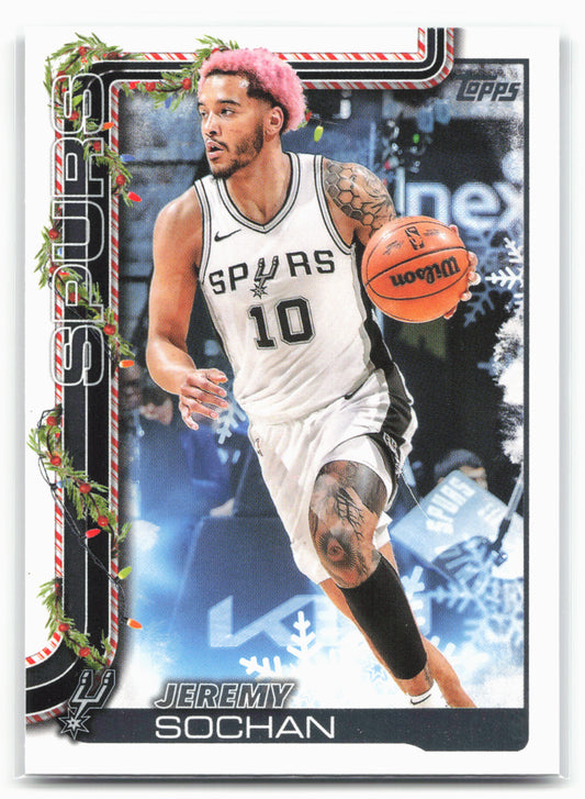 2025-26 Topps Holiday #H160 Jeremy Sochan