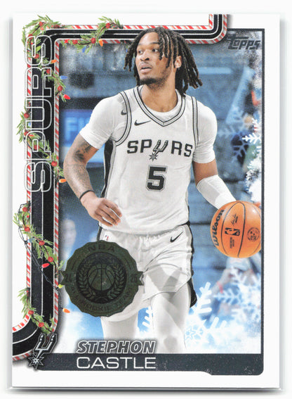 2025-26 Topps Holiday #H158 Stephon Castle