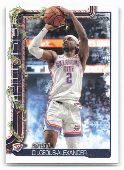 2025-26 Topps Holiday #H90 Shai Gilgeous-Alexander