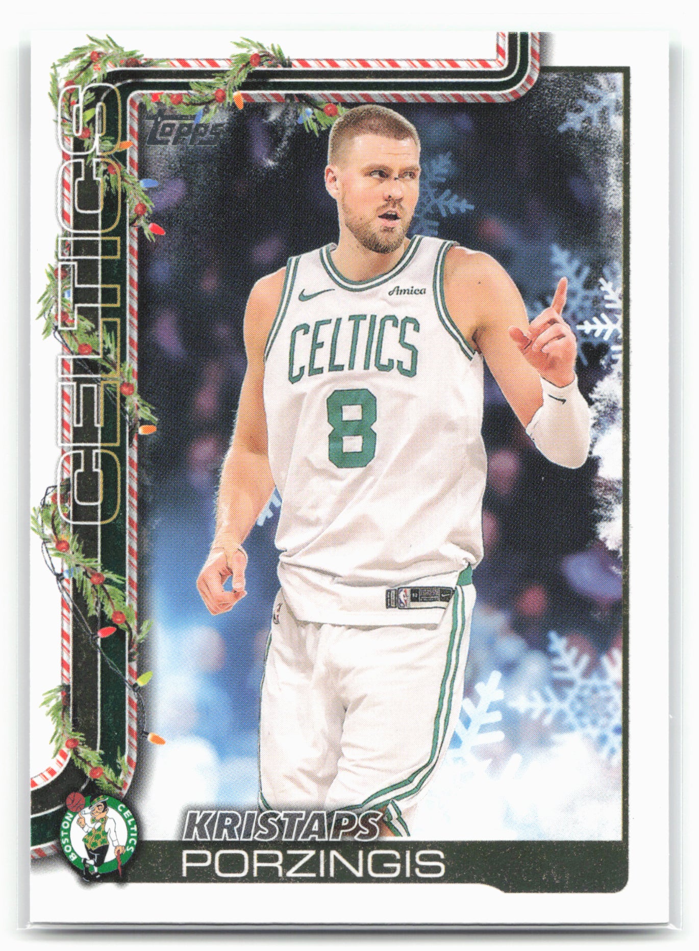 2025-26 Topps Holiday #H3 Kristaps Porzingis
