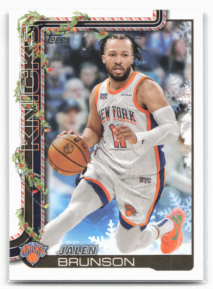 2025-26 Topps Holiday #H12 Jalen Brunson