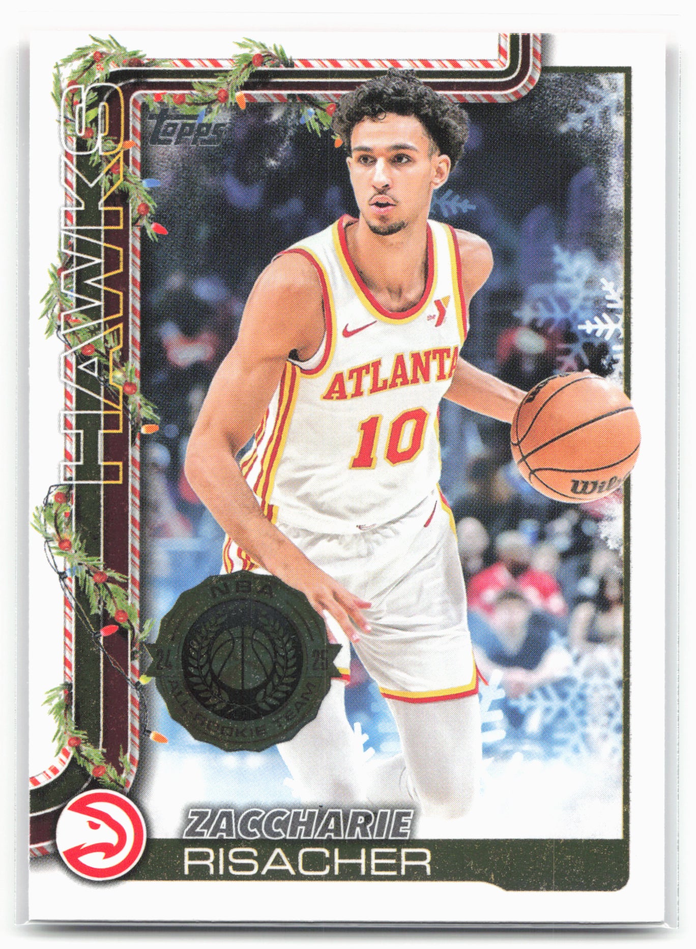 2025-26 Topps Holiday #H49 Zaccharie Risacher