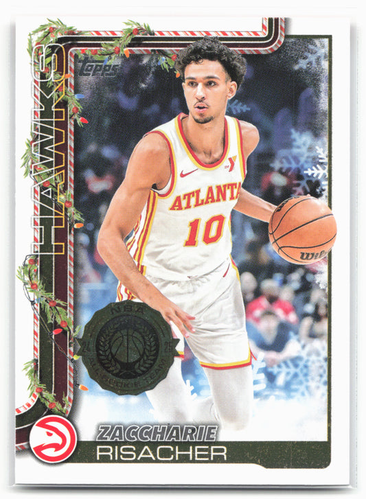 2025-26 Topps Holiday #H49 Zaccharie Risacher