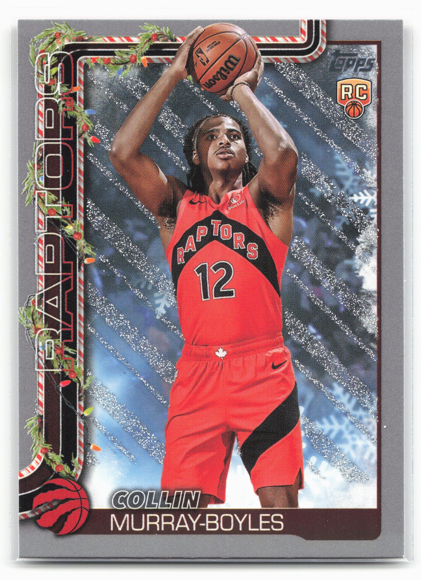 2025-26 Topps Holiday #H169 Collin Murray-Boyles Glitter Holiday