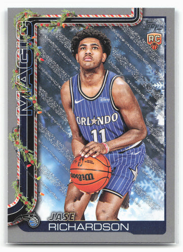 2025-26 Topps Holiday #H185 Jase Richardson Glitter Holiday
