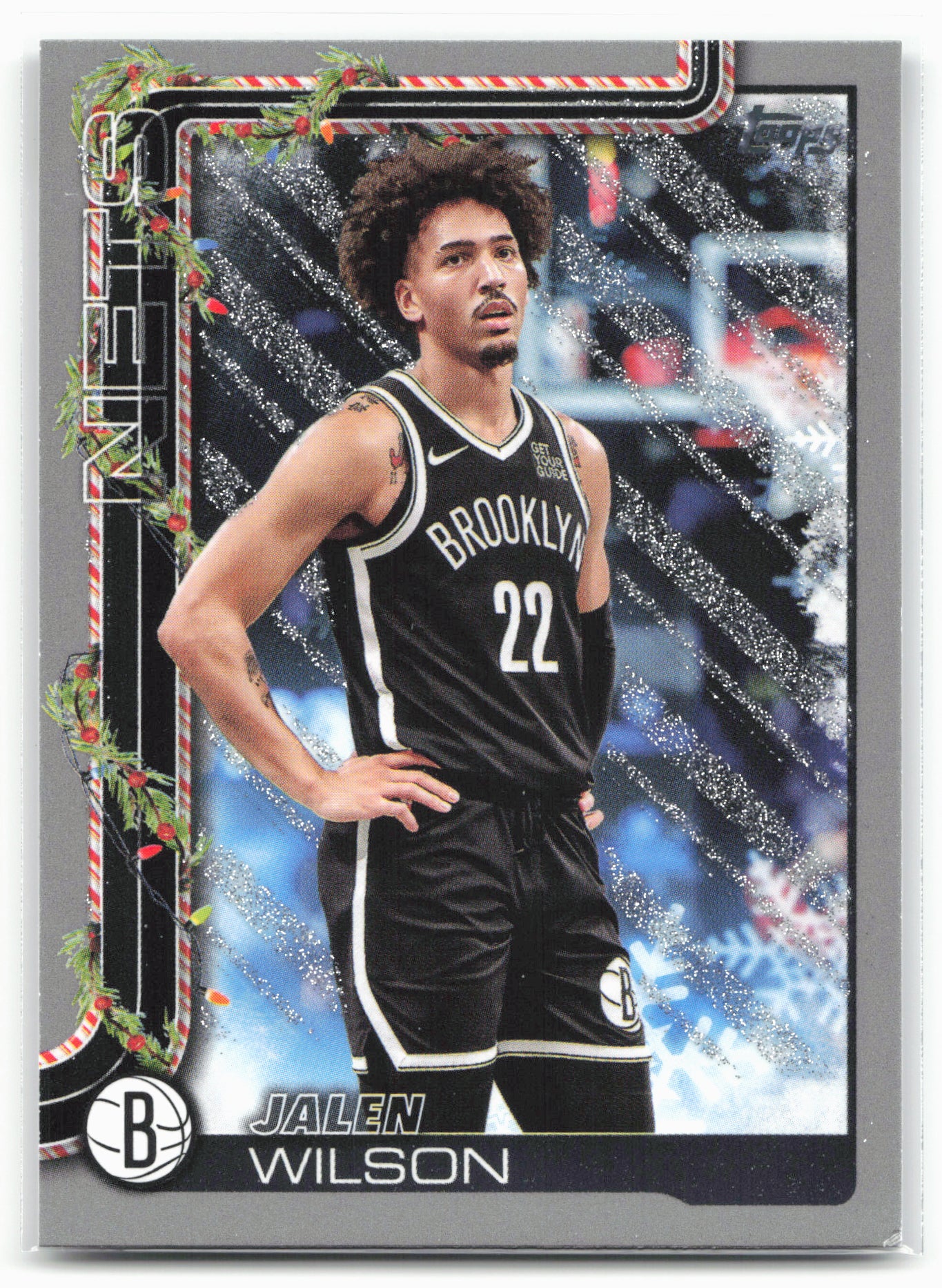 2025-26 Topps Holiday #H11 Jalen Wilson Glitter Holiday