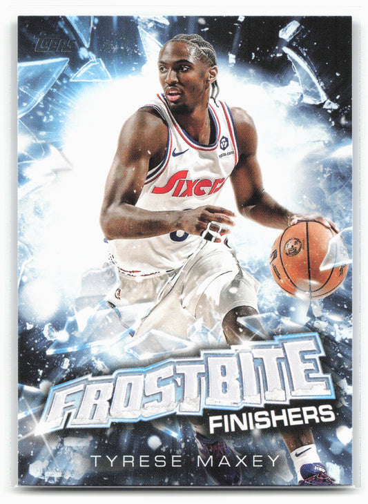 2025-26 Topps Holiday #FF-TM Tyrese Maxey Frostbite Finishers