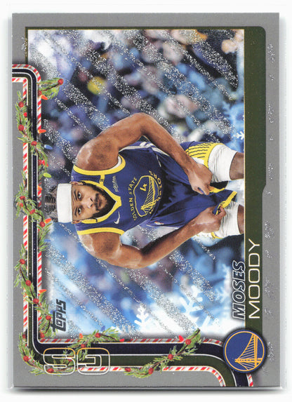 2025-26 Topps Holiday #H111 Moses Moody Glitter Holiday