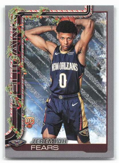 2025-26 Topps Holiday #H167 Jeremiah Fears Glitter Holiday