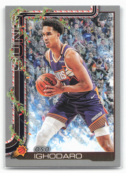 2025-26 Topps Holiday #H128 Oso Ighodaro Glitter Holiday