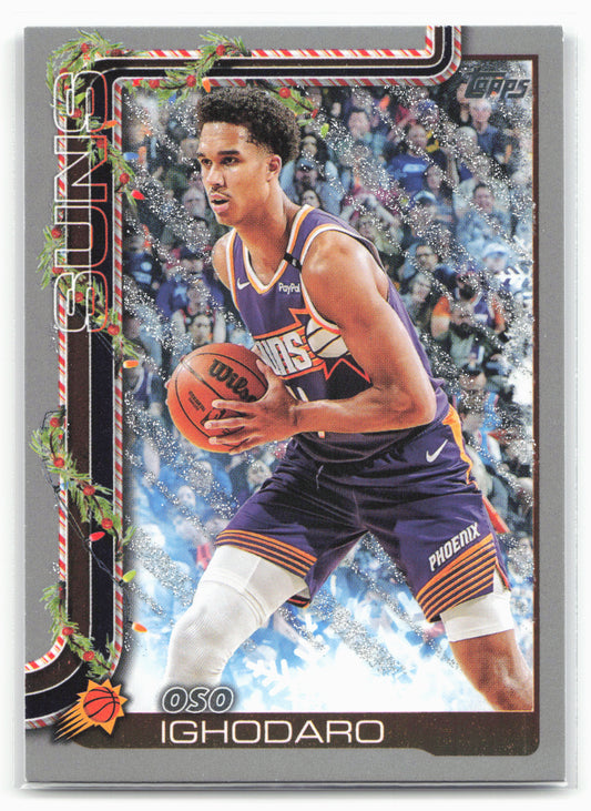 2025-26 Topps Holiday #H128 Oso Ighodaro Glitter Holiday