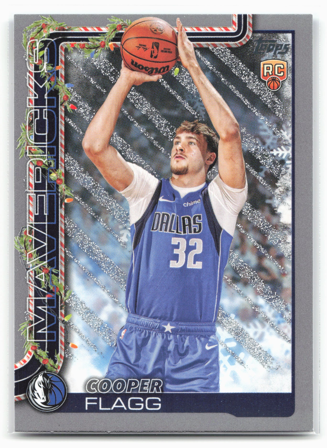 2025-26 Topps Holiday #H161 Cooper Flagg Glitter Holiday