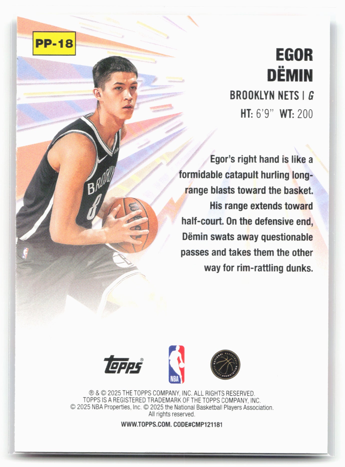 2025-26 Topps #PP-18 Egor Dëmin Power Players