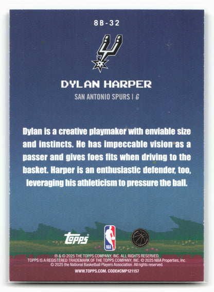 2025-26 Topps #8B-32 Dylan Harper 8-Bit Ballers