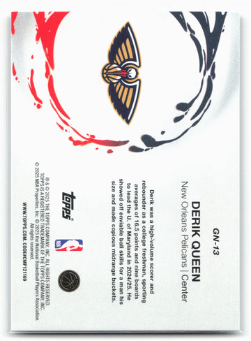 2025-26 Topps #GN-13 Derik Queen Generation Now